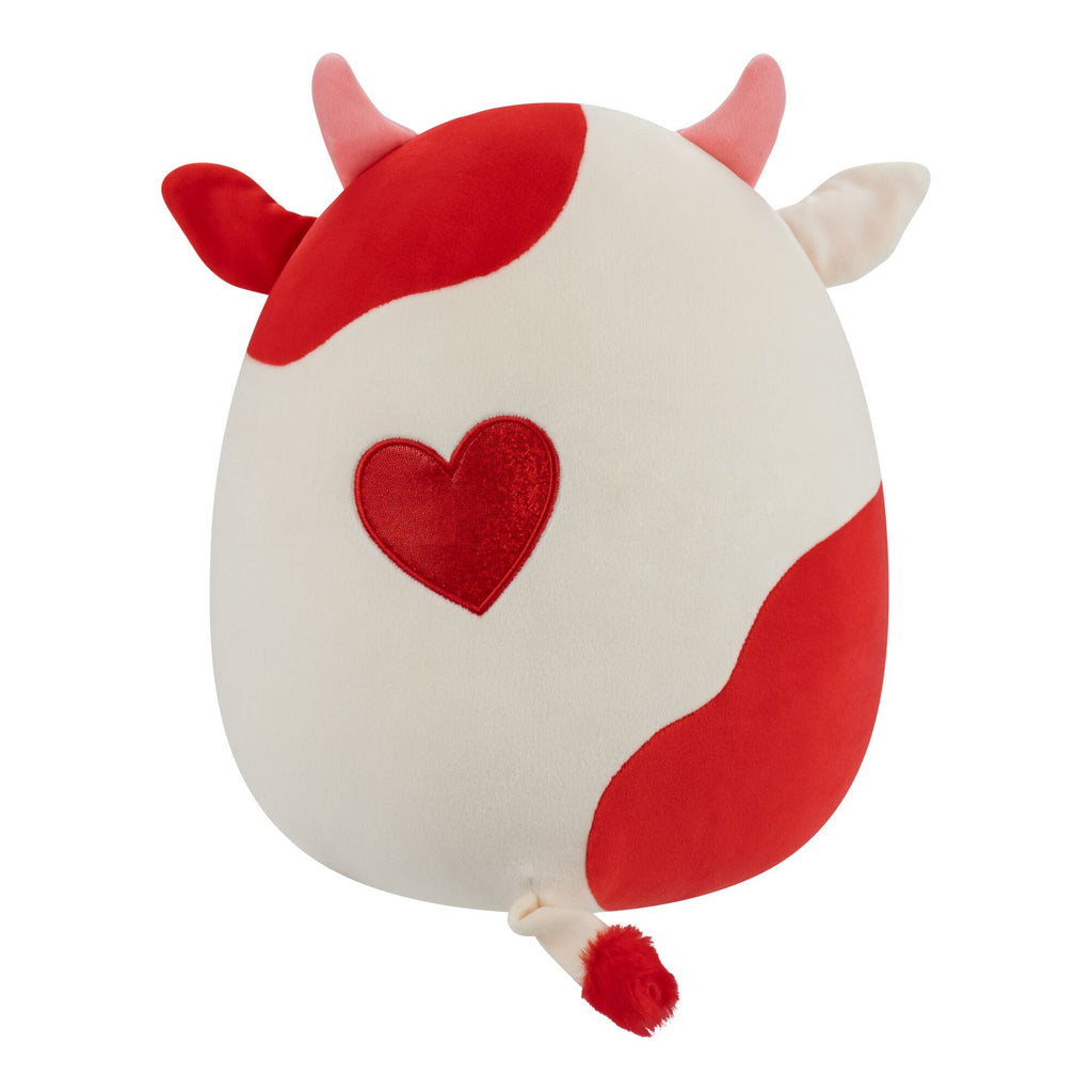 12-Inch Idris the Red and Off-White Cow