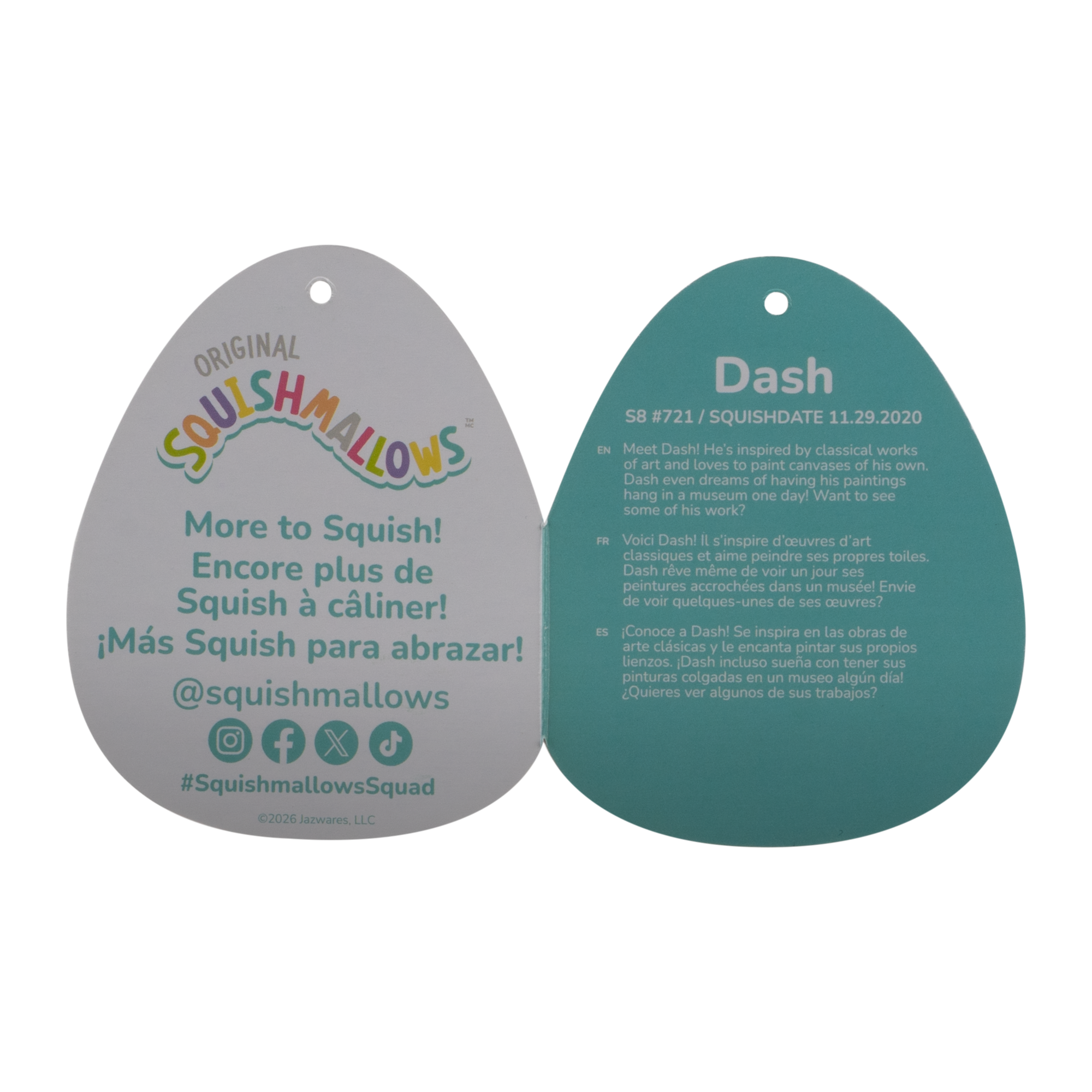 8-Inch Dash Winking White Dumpling