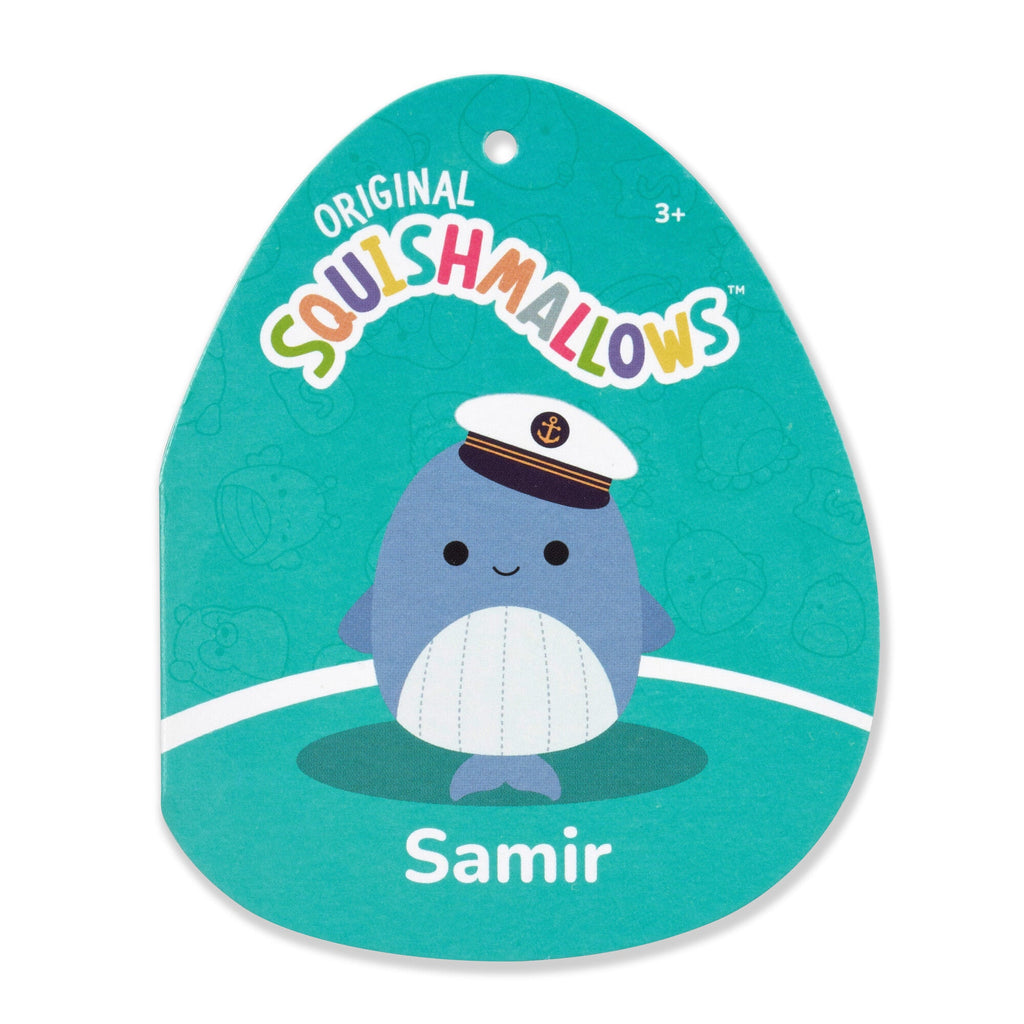 8-Inch Samir Blue Whale with Sailor Hat