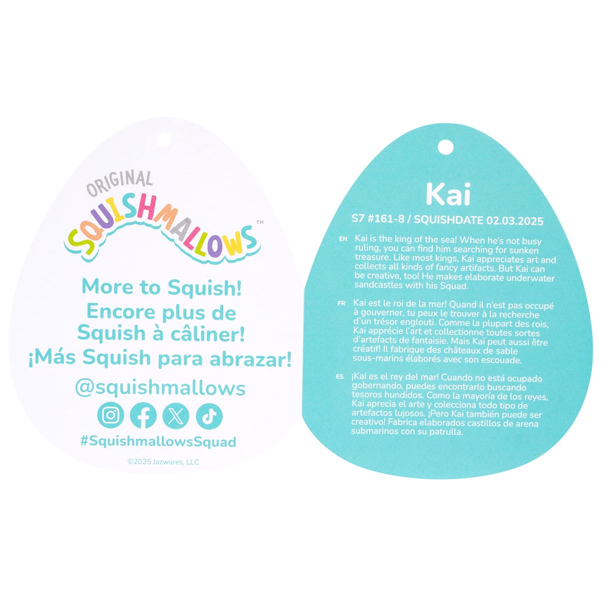 8-Inch Kai the Sushi Orca Whale