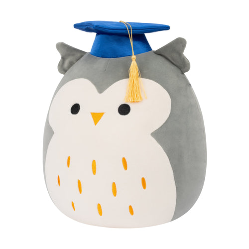 12-Inch Hoot the Grey Owl in Graduation Cap