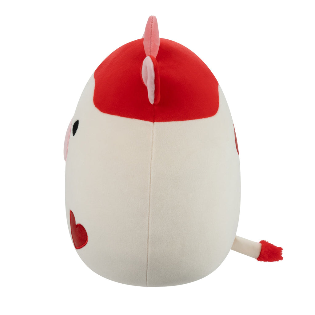 12-Inch Idris the Red and Off-White Cow